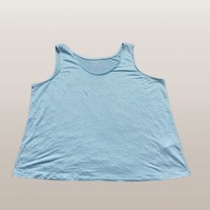 NEW Eileen Fisher Organic Linen Tank Top Mint Green Size 3X